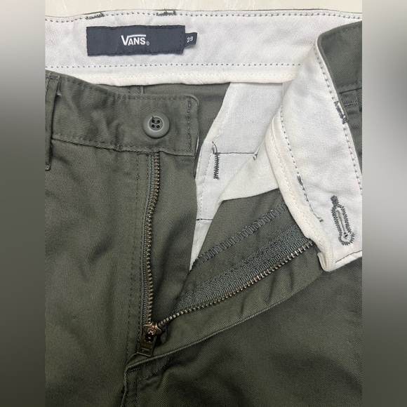 VANS The Authentic Chino Stretch Pants - dark green - size 29 - Picture 6 of 11